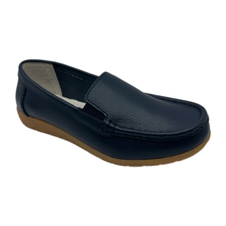 New leather small white shoes versatile flat bottomed women's casual sports shoe