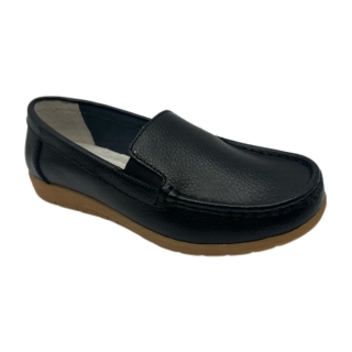 New leather small white shoes versatile flat bottomed women's casual sports shoe