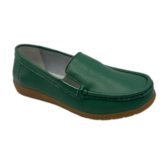 New leather small white shoes versatile flat bottomed women's casual sports shoe