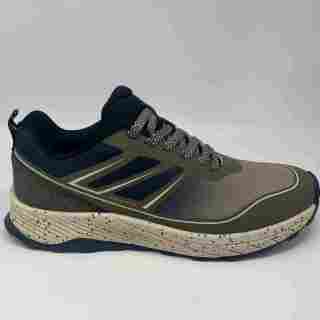 BOXU Men Trail Hiking Shoes, Water Resistant Mesh Outdoor Trekking Sneakers Anti Slip Lug Sole OEM Wholesale