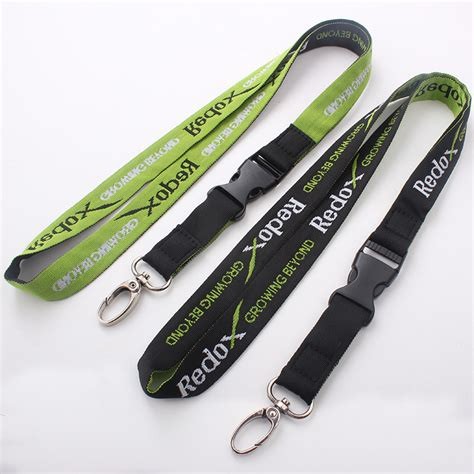 woven Embroidered logo lanyard