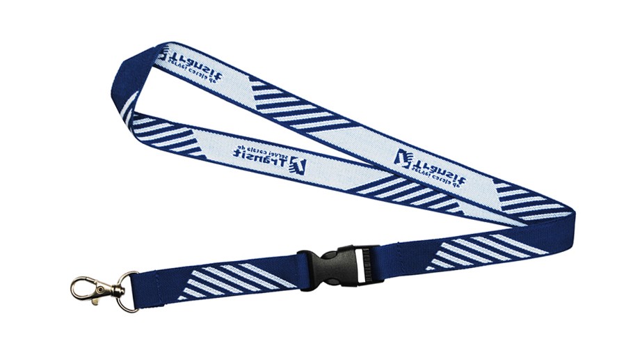 woven Embroidered logo lanyard