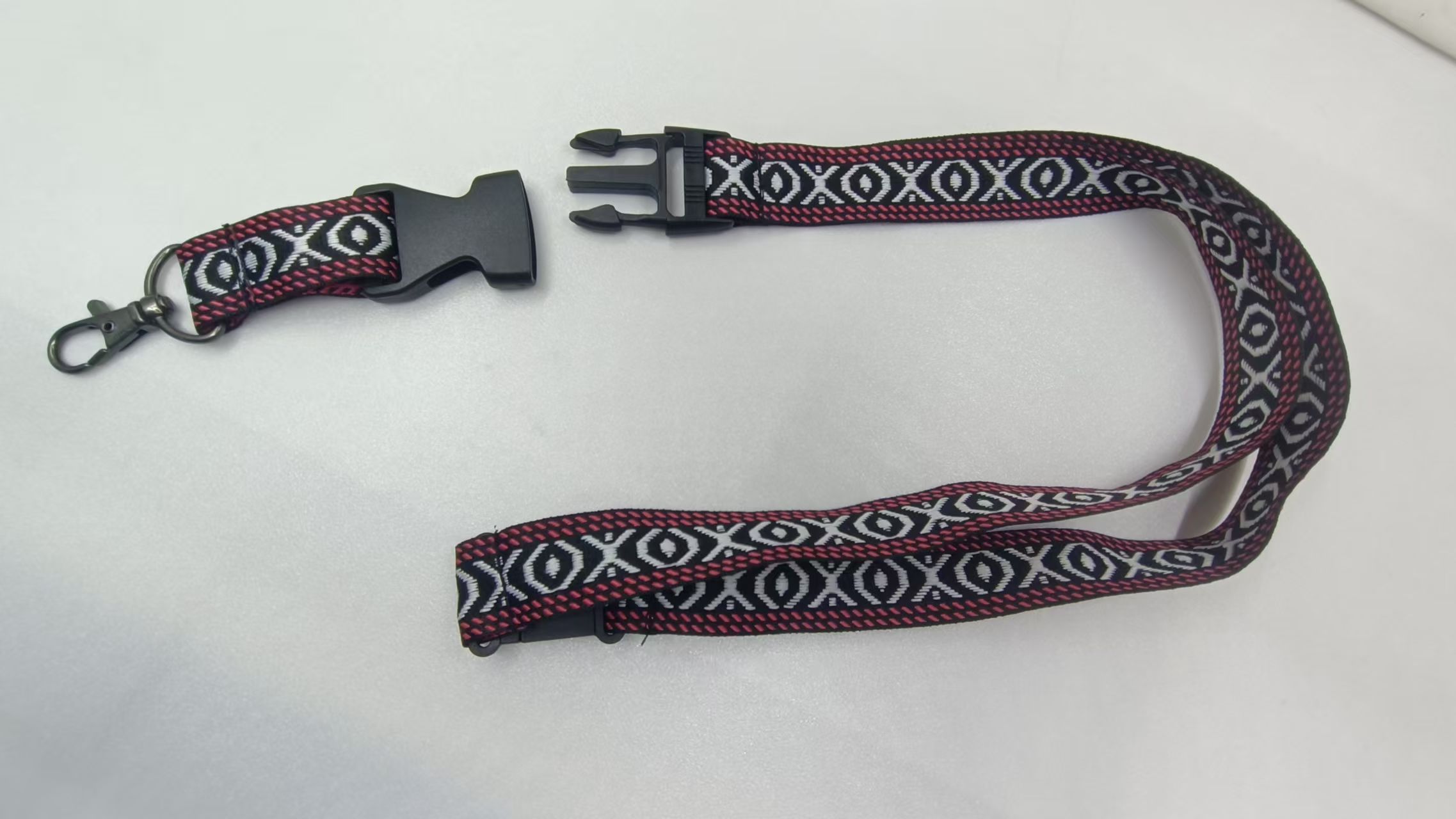 Jacquard lanyard breakaway strap for id badge or phone customized logo