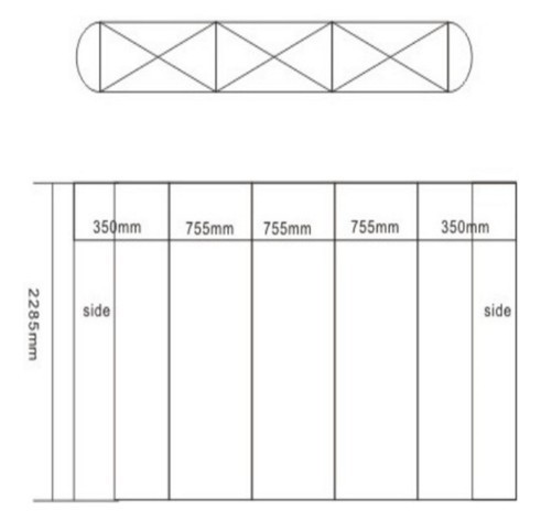 Affichage de tissu extensible