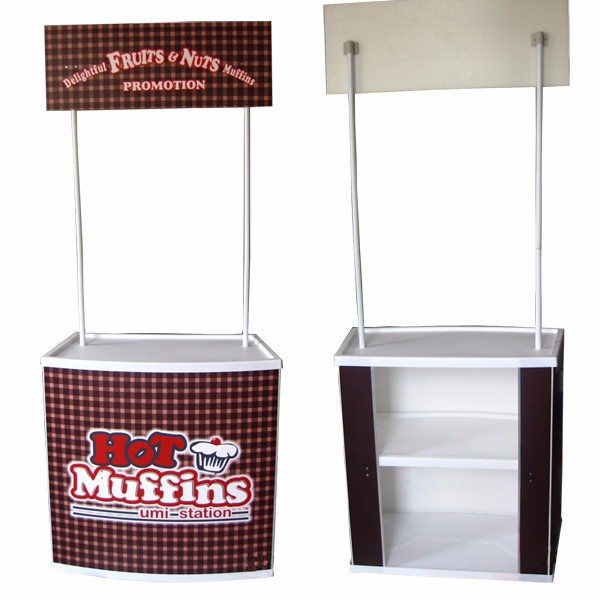 Portable Pop Up Counter, Activity Placard Table, Mall Poster Counter