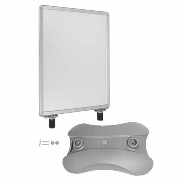 Muestra de pavimento de base de agua al aire libre