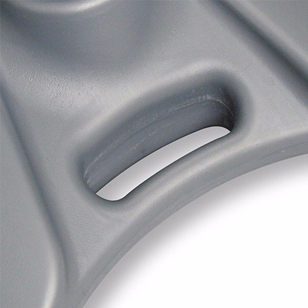 Muestra de pavimento de base de agua al aire libre