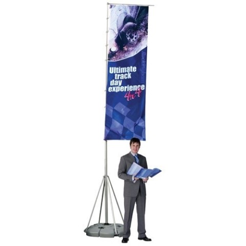 Bandera telescópica gigante de 7 m