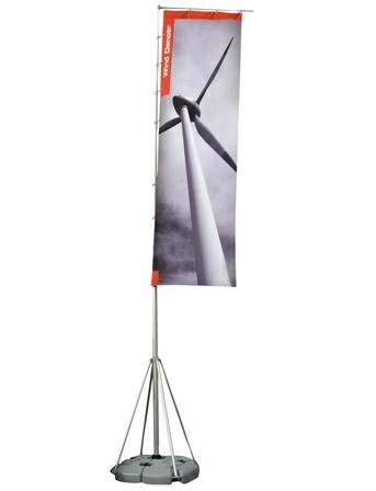 7m riesige Teleskop-Flagge