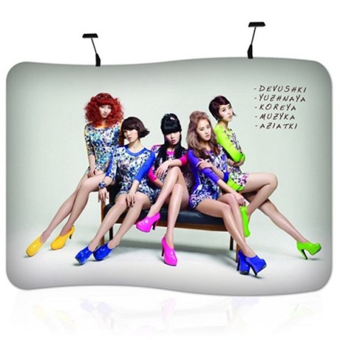 S Forma EZ Tubo Tecido Exibe