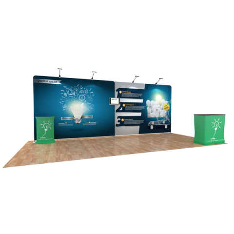 20ft EZ 튜브 부스 키트