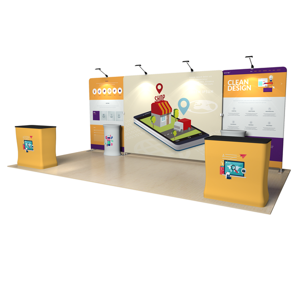 20ft EZ 튜브 부스 키트