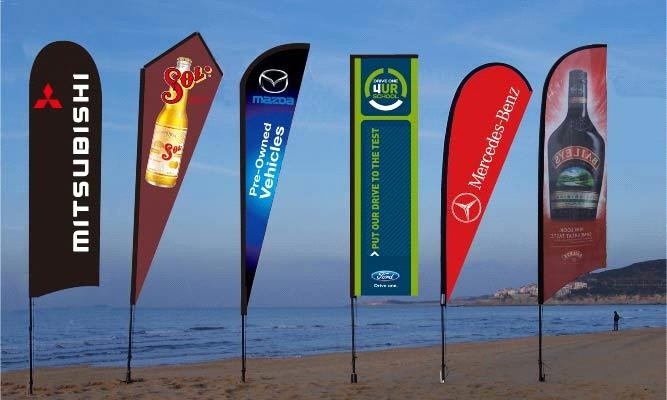 Black Beach Flag, Shore Advertise Flag, Beach Playbill Flag