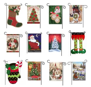 사용자 지정 정원 플래그 승화 클립 및 마 개로 정원 플래그 승화