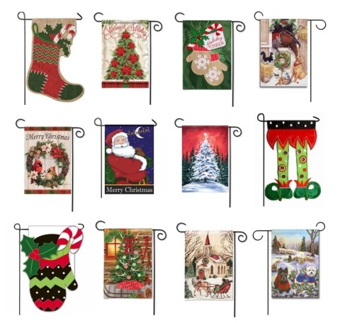 防風クリップおよびストッパーが付いている注文の庭の旗の昇華させた庭の旗