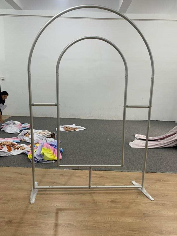 이벤트 장식 및 웨딩 사진을 위한 오픈 아치형 벽 배경막