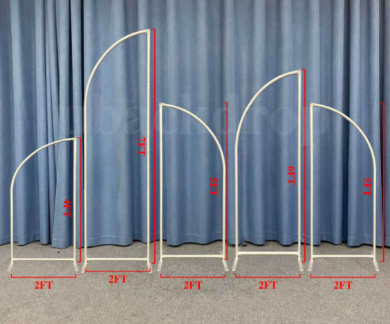 Ensemble de 5 murs Chiara Backdrop, cadres arqués avec ensemble de couvertures | Décoration d'anniversaire et de douche de bébé et de fête de mariage