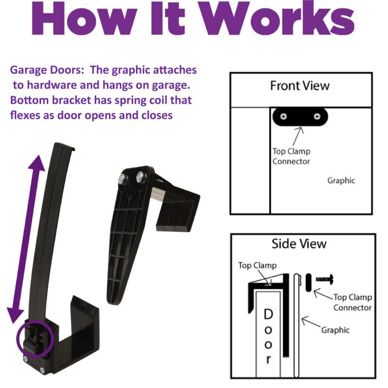 Supply Clamps Only For Holiday Decoration Garage Door Banner 4pcs In A banners-for-garage-doors-fences-balconies-made-in-canada