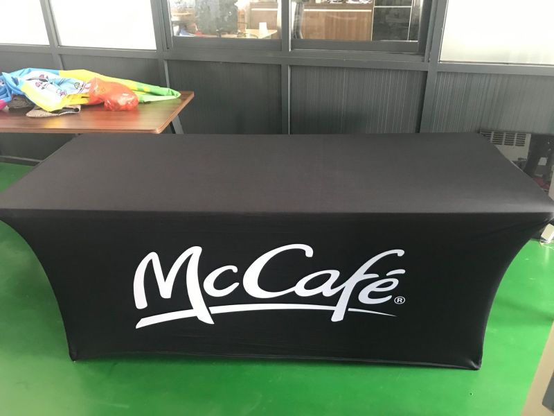 Cubierta de mesa elástica impresa personalizada