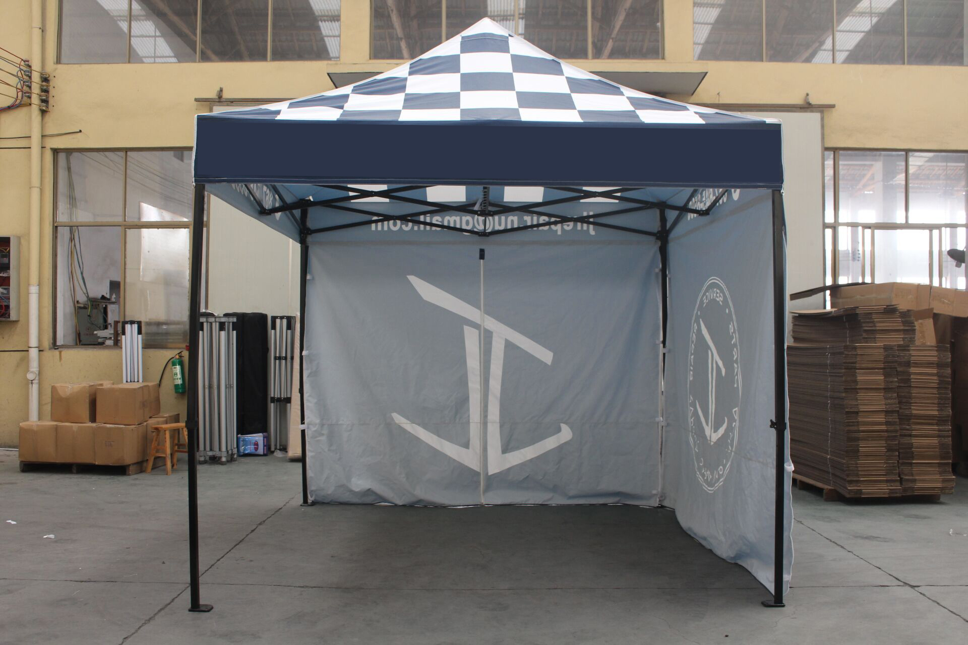 Steel Pop Up Tent With Logo Print