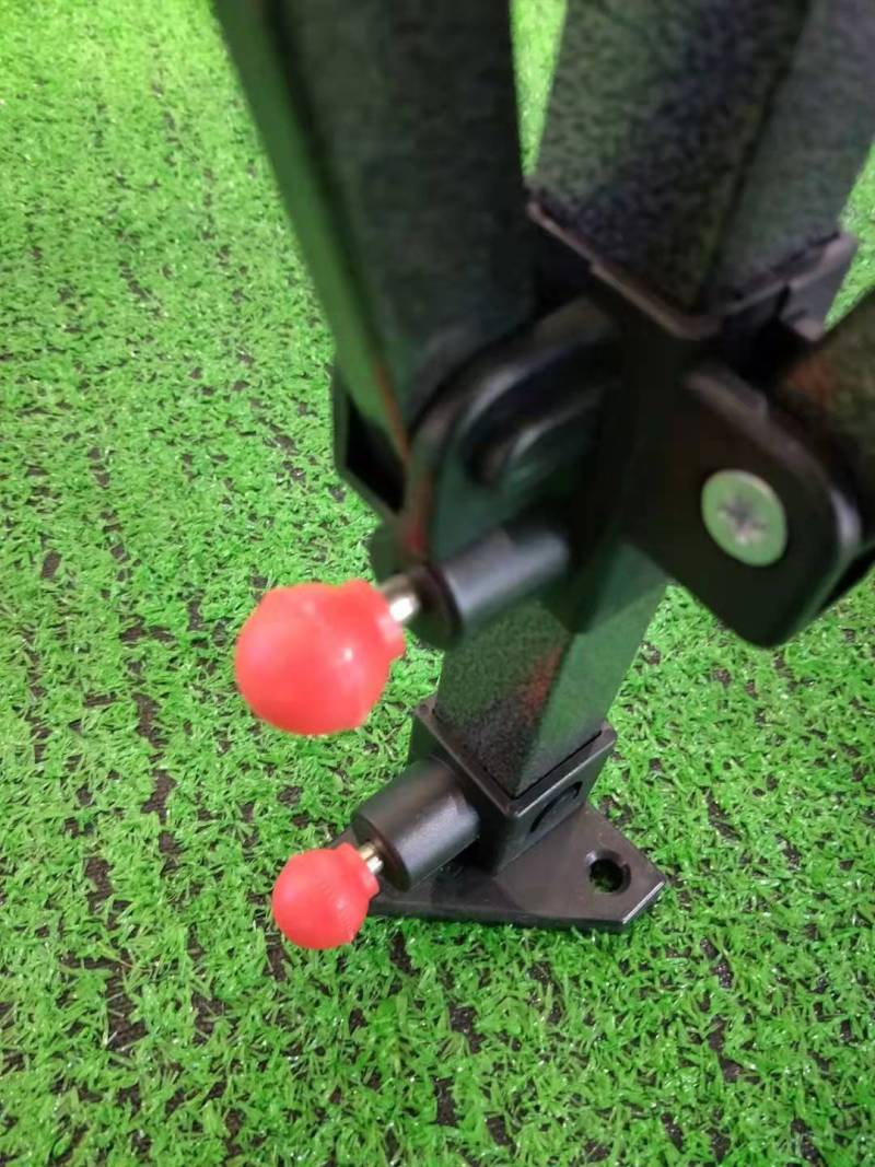 Tente escamotable en acier avec logo imprimé