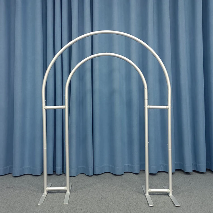Arched Backdrop Stand, Metal Arch Frame with a Double-Sided Fabric Backdrop