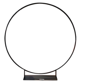 7피트(213cm) 원형 원형 웨딩 풍선 아치 금속 풍선 스탠드 흰색 배경 커버 파티 베이스 사진 벽 장식 장식