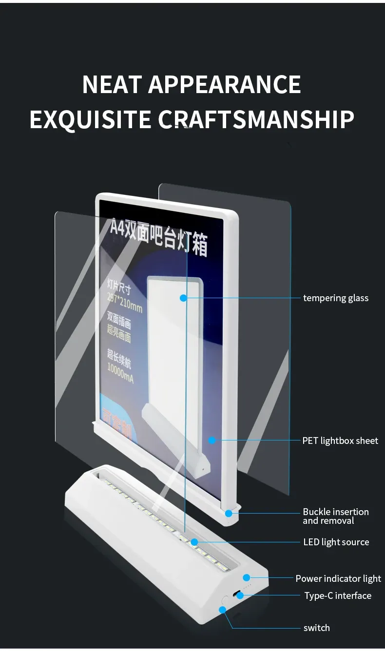 Rechargeable Tabletop Lightbox