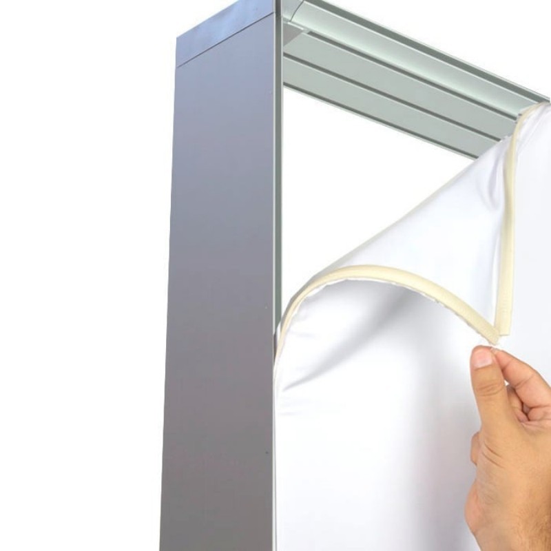 Boîte à lumière LED à double cadre en aluminium au sol