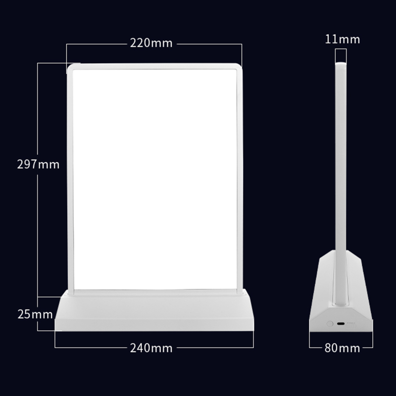 Rechargeable Tabletop Lightbox A4 and A5 Size