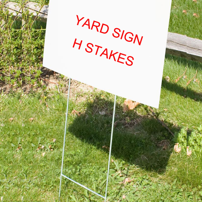 Coroplast Panel for outdoor sign and H stake