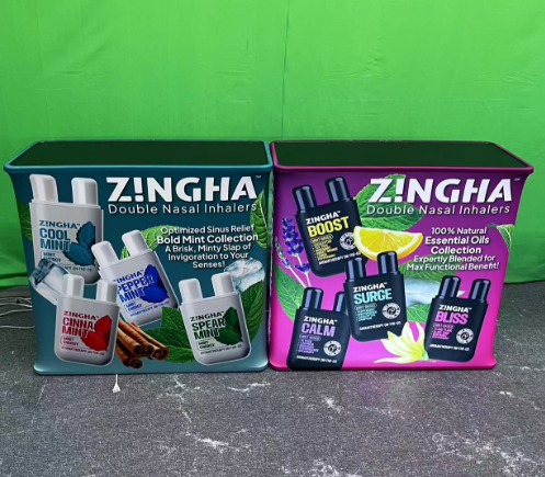 Automatic pop up promotion table with LED lights