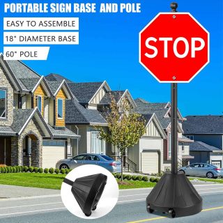 Taper Shape Water Base Traffic Sign Stand