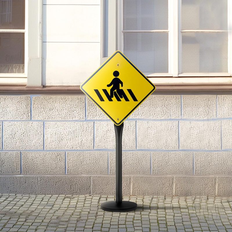 Heavy Duty Cast Iron Parking Sign Post Stand