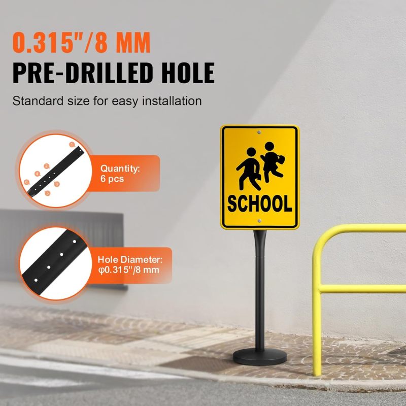 Heavy Duty Cast Iron Parking Sign Post Stand