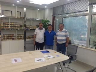 Customer From Uzbekistan Come to Check our 1-1.2ton Per Hour Fish Feed Machine Line