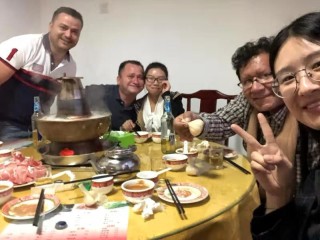 Customer From United States Come to Check Our floating fish feed production line in October 2018