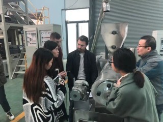 Customer From South Africa to check Our pet food processing line in November 2018