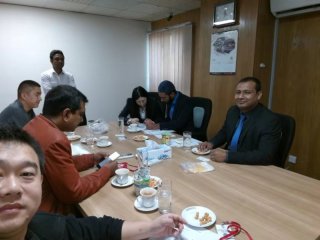 We visit Bangladesh customer and install floating fish feed processing line in December 2018