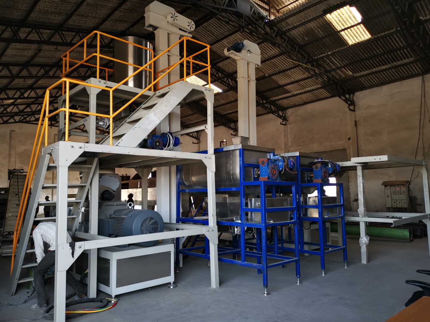 Soybean protein processing line