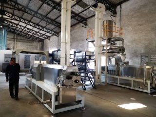 Our engineer install Soybean protein processing line in India