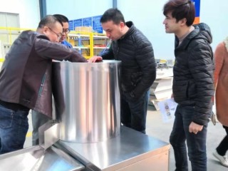 Customer From Uzbekistan Come to check Our fried snacks processing line in March 2019