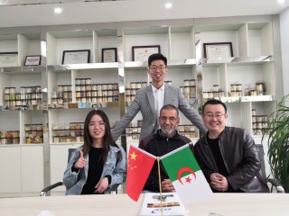 Algeria customer came for Corn Flakes and Pet Food Making Machine