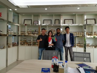 Customer from South Africa came for Core filling snacks production machine