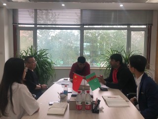 Welcome Turkmenistan customer came for Pasta Macaroni Making Machine