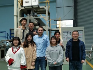 Saudi Arabia customer came for 3 ton/hr Fish Feed Production Line