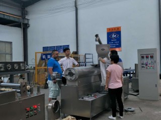 Sweden customer came for inspecting his Bugle Chips Machine