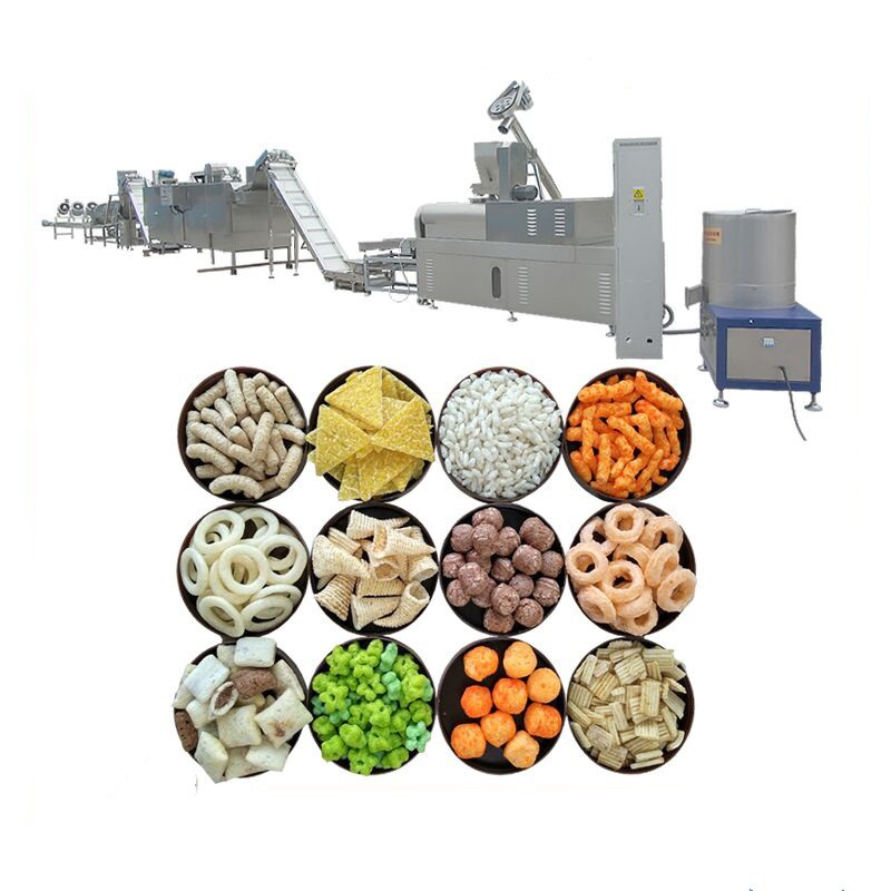 Industrial Corn Puff Snacks Food Extruder Machine Processing line Factory