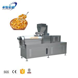 Équipement de traitement industriel de flocons de maïs extrudés de céréales