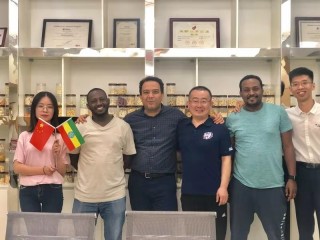 Customer from Ethiopia came for Fried Snacks Food Production Machine
